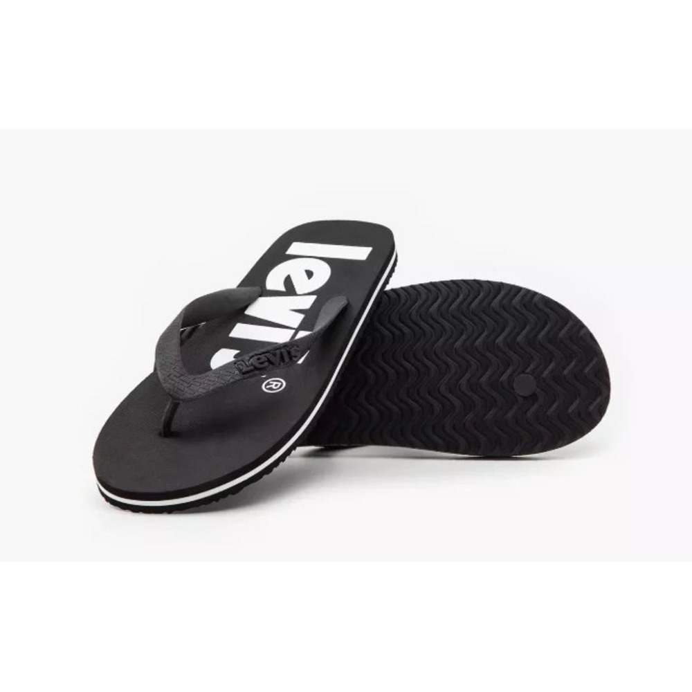 Levi's Men's Dixon Flip Flops Black D6565-0003 Size 4